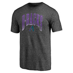 Arizona Diamondbacks Line Corps Tri-Blend T-Shirt Charcoal