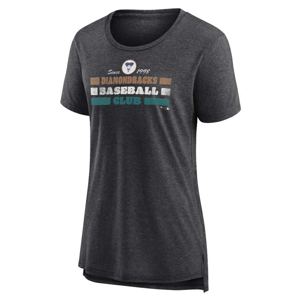 Arizona Diamondbacks Women's Power Swing Tri-Blend T-Shirt Gray