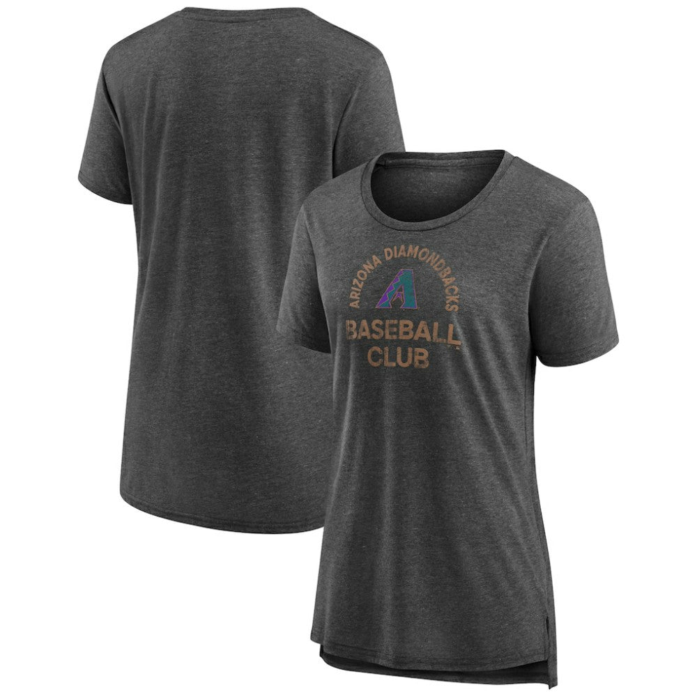 Arizona Diamondbacks Women's Selected First Tri-Blend T-Shirt Gray