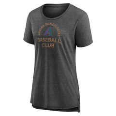 Arizona Diamondbacks Women's Selected First Tri-Blend T-Shirt Gray