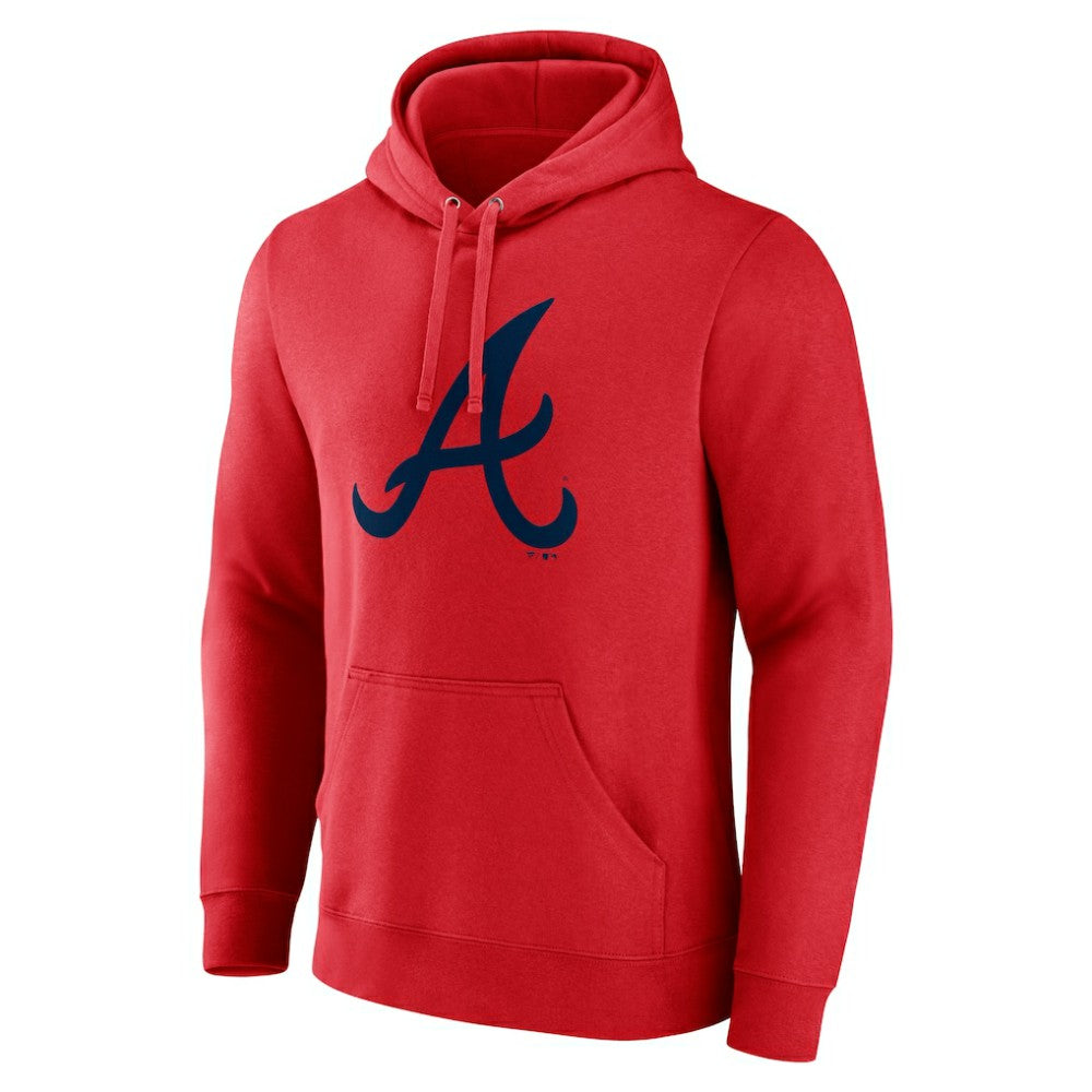 Atlanta Braves Official Logo Pullover Hoodie Red