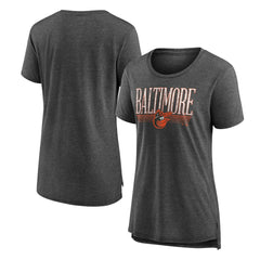 Baltimore Orioles Women's Toppler Tri-Blend T-Shirt Gray