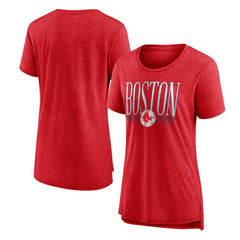 Boston Red Sox Women's Toppler Tri-Blend T-Shirt Red