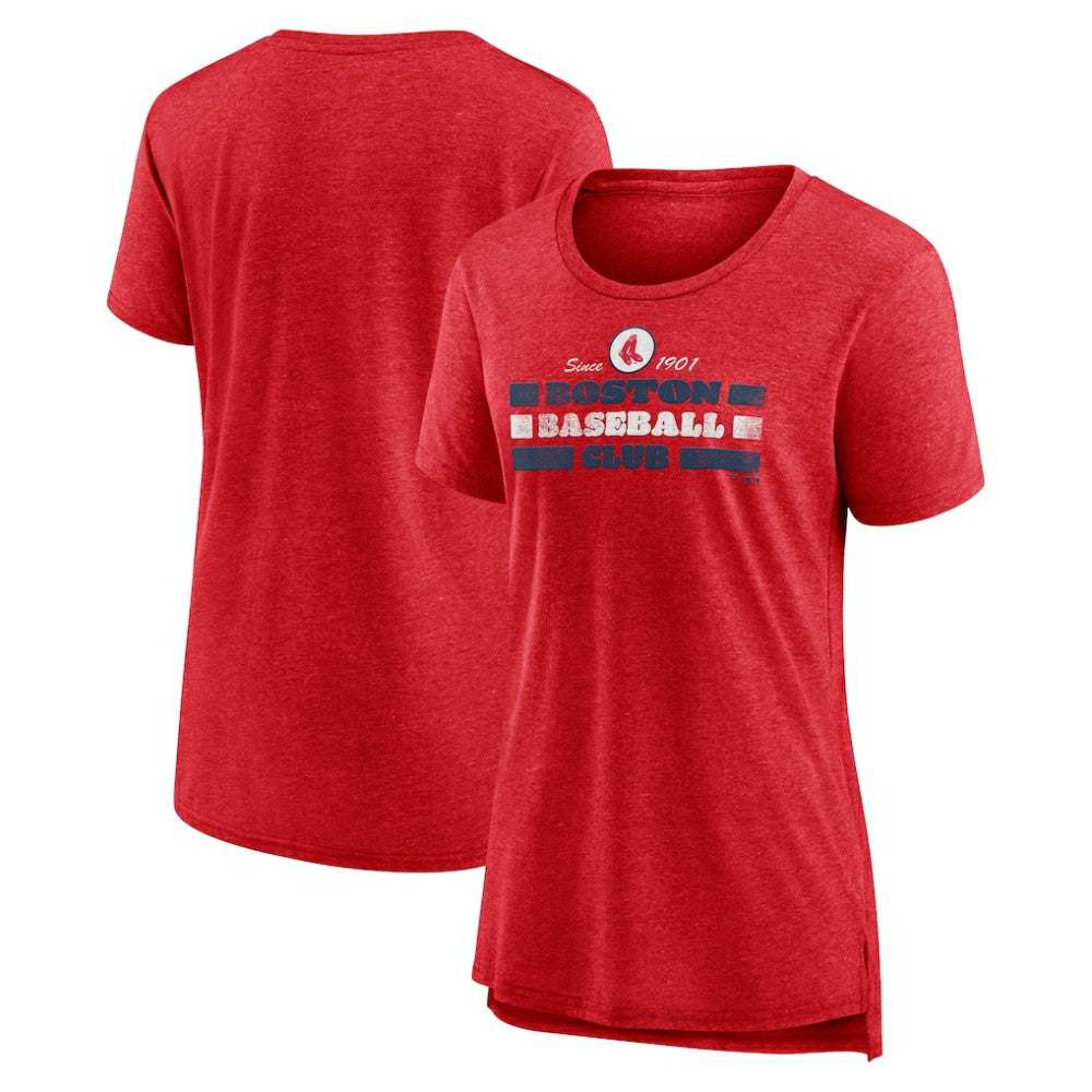 Boston Red Sox Women's Power Swing Tri-Blend T-Shirt Red