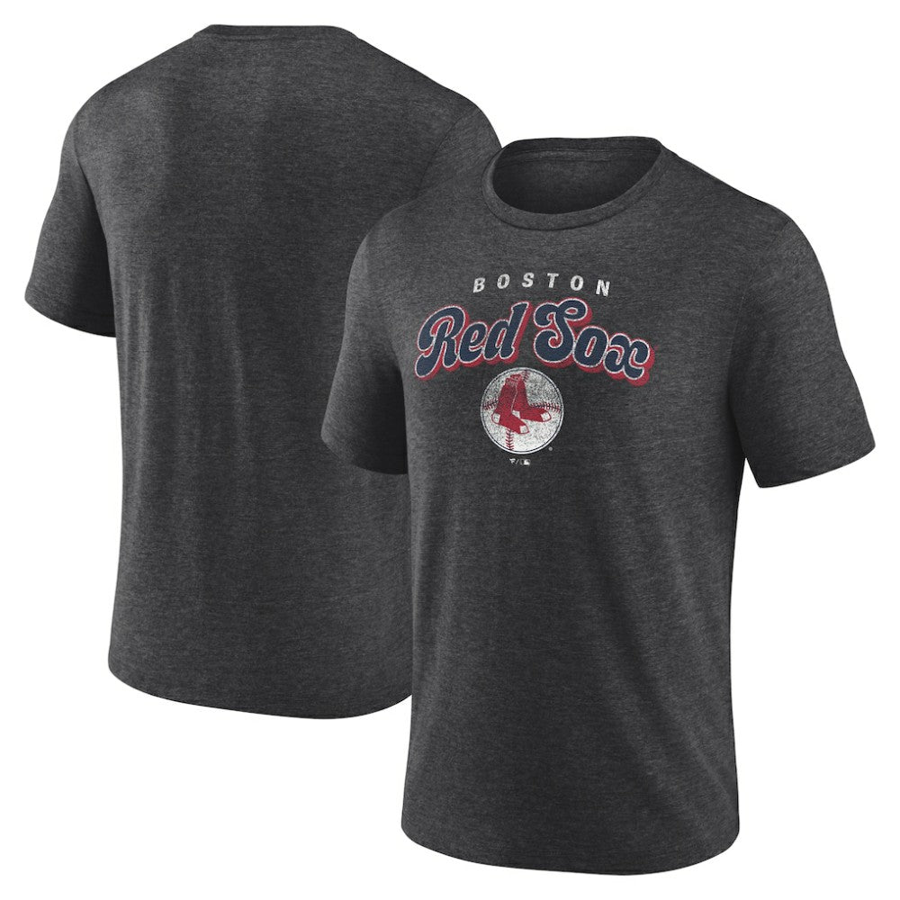 Boston Red Sox Wonderment Tri-Blend T-Shirt Charcoal