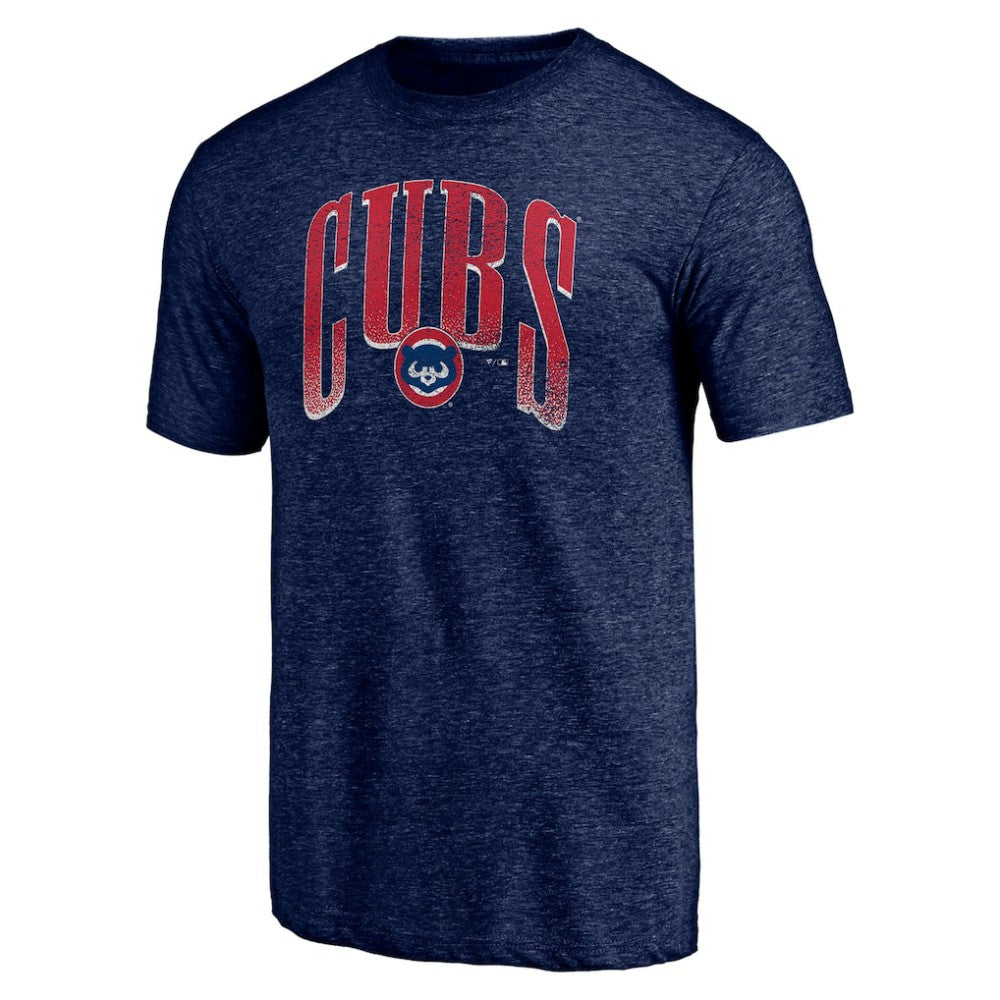 Chicago Cubs Line Corps Tri-Blend T-Shirt Navy
