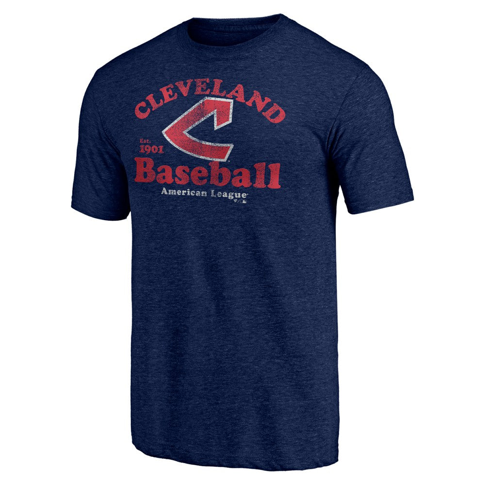 Cleveland Guardians Our Game Tri-Blend T-Shirt Navy