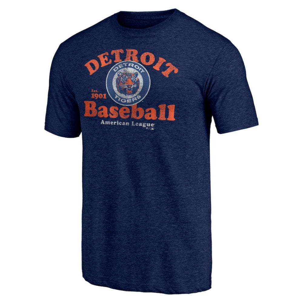 Detroit Tigers Our Game Tri-Blend T-Shirt Navy