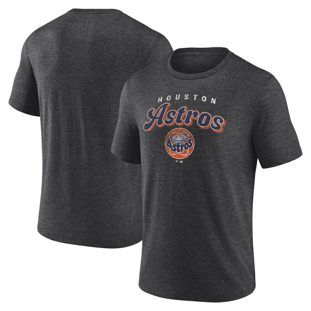Houston Astros Wonderment Tri-Blend T-Shirt Charcoal