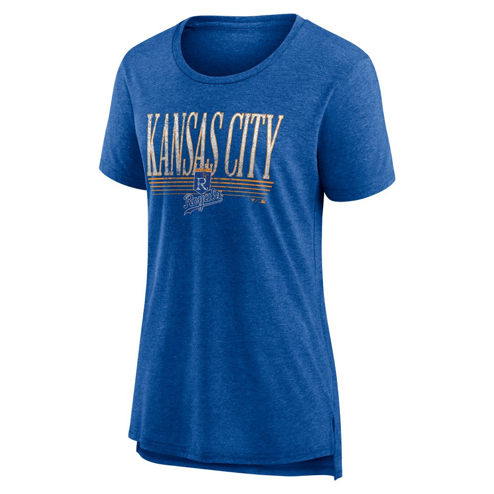 Kansas City Royals Women's Toppler Tri-Blend T-Shirt Royal