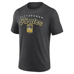 Pittsburgh Pirates Wonderment Tri-Blend T-Shirt Charcoal