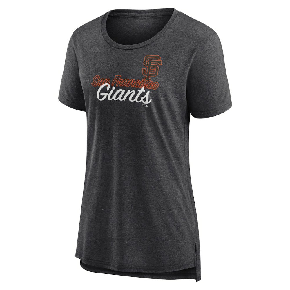 San Francisco Giants Women's Practice Time Tri-Blend T-Shirt Gray