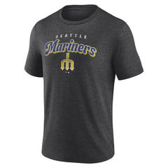 Seattle Mariners Wonderment Tri-Blend T-Shirt Charcoal