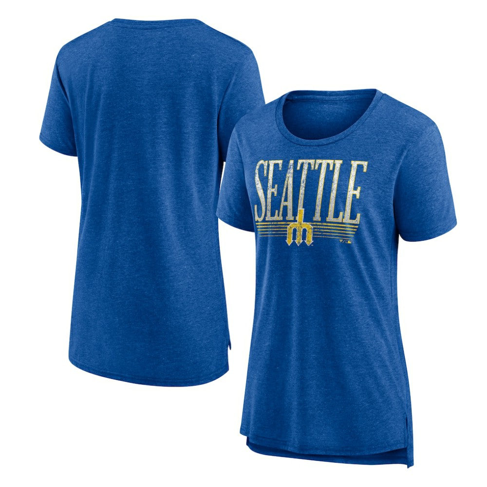 Seattle Mariners Women's Toppler Tri-Blend T-Shirt Royal