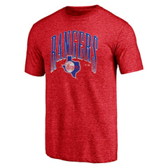 Texas Rangers Line Corps Tri-Blend T-Shirt Red