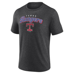 Texas Rangers Wonderment Tri-Blend T-Shirt Charcoal