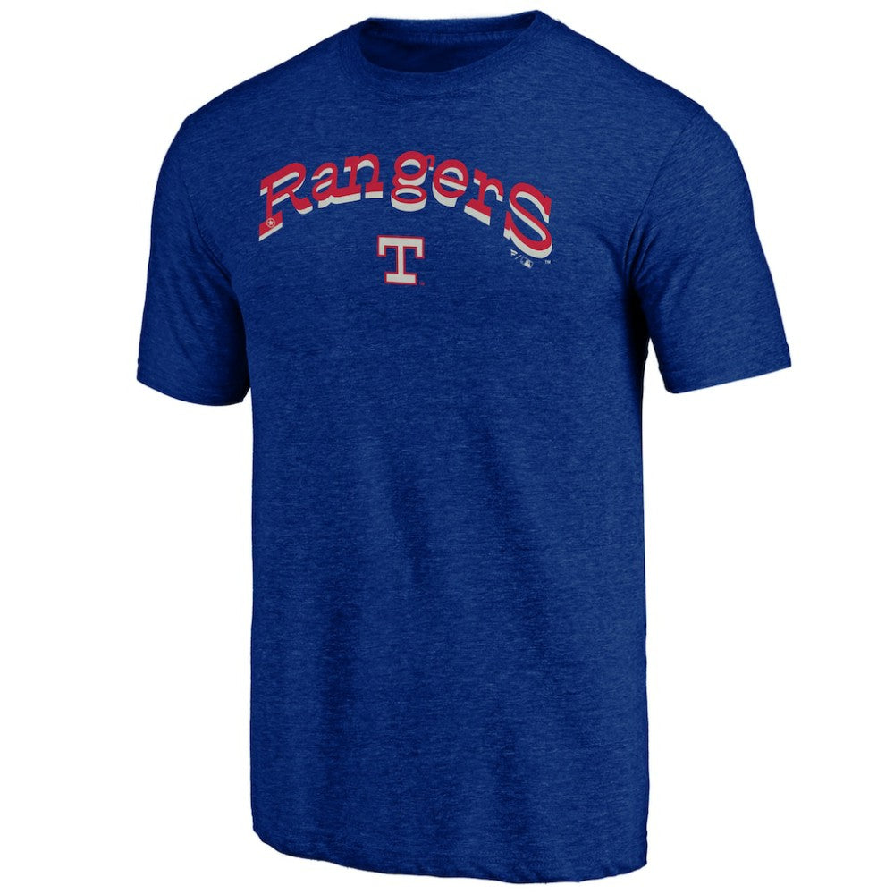 Texas Rangers Cooperstown Series Sweep Tri-Blend T-Shirt Royal