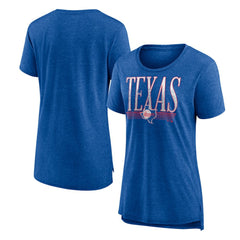 Texas Rangers Women's Toppler Tri-Blend T-Shirt Royal