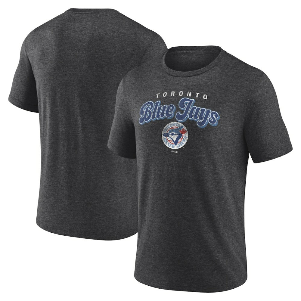 Toronto Blue Jays Wonderment Tri-Blend T-Shirt Charcoal