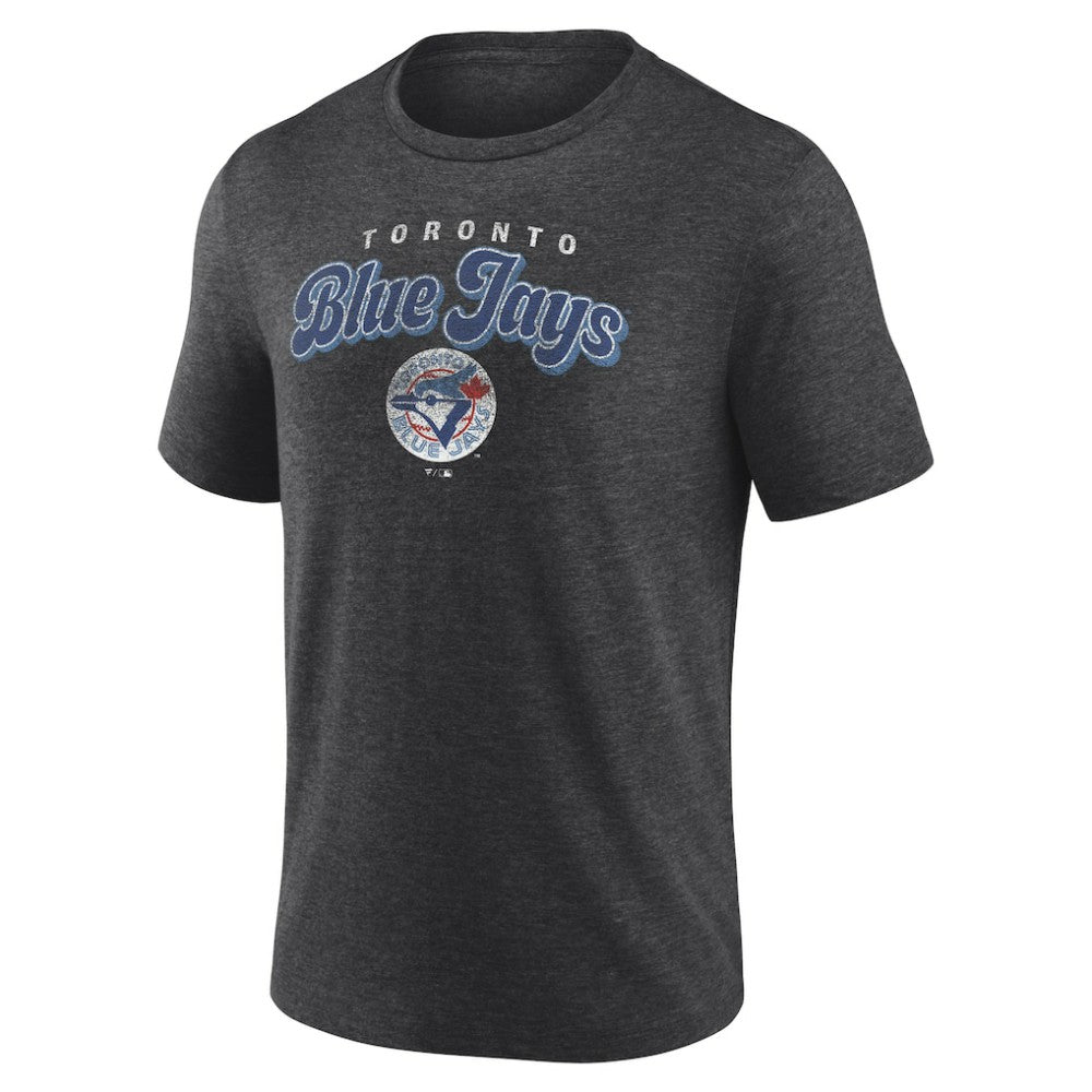 Toronto Blue Jays Wonderment Tri-Blend T-Shirt Charcoal