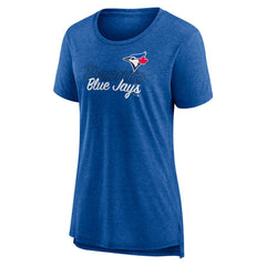 Toronto Blue Jays Women's Practice Time Tri-Blend T-Shirt Royal