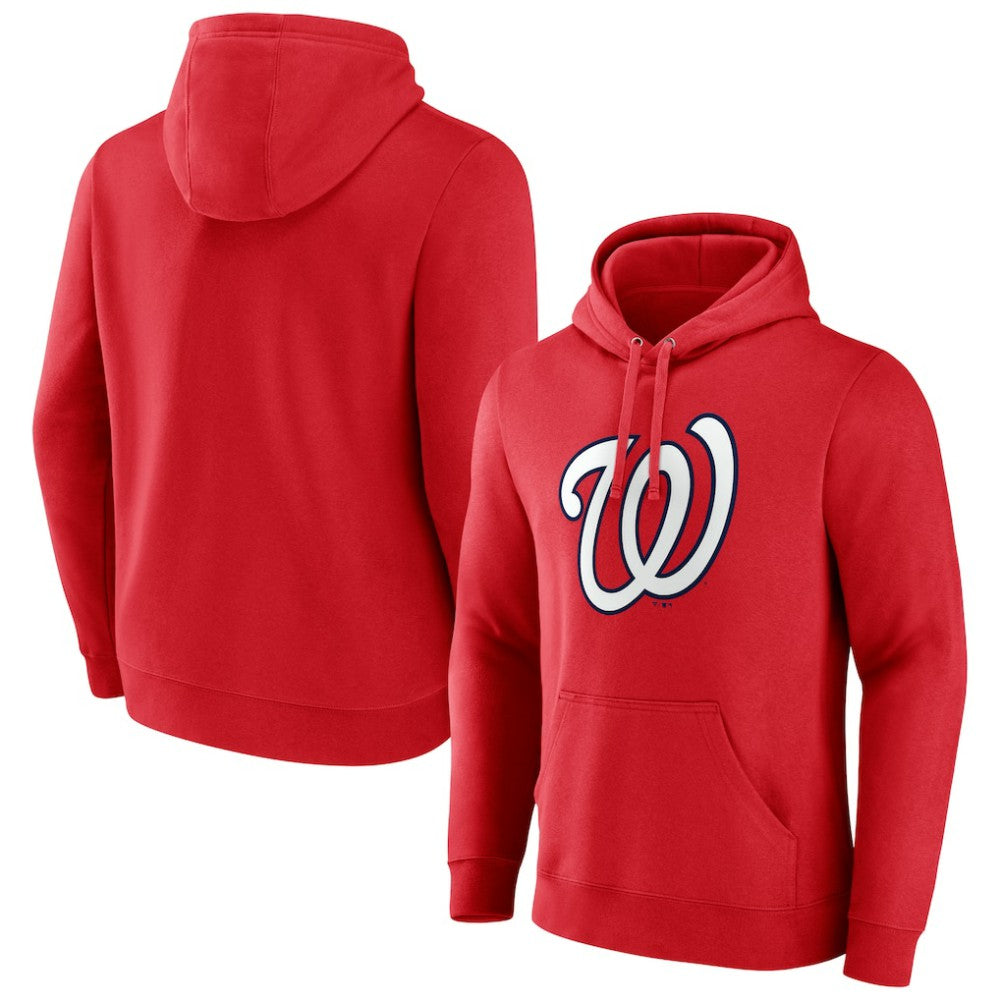 Washington Nationals Official Logo Pullover Hoodie Red
