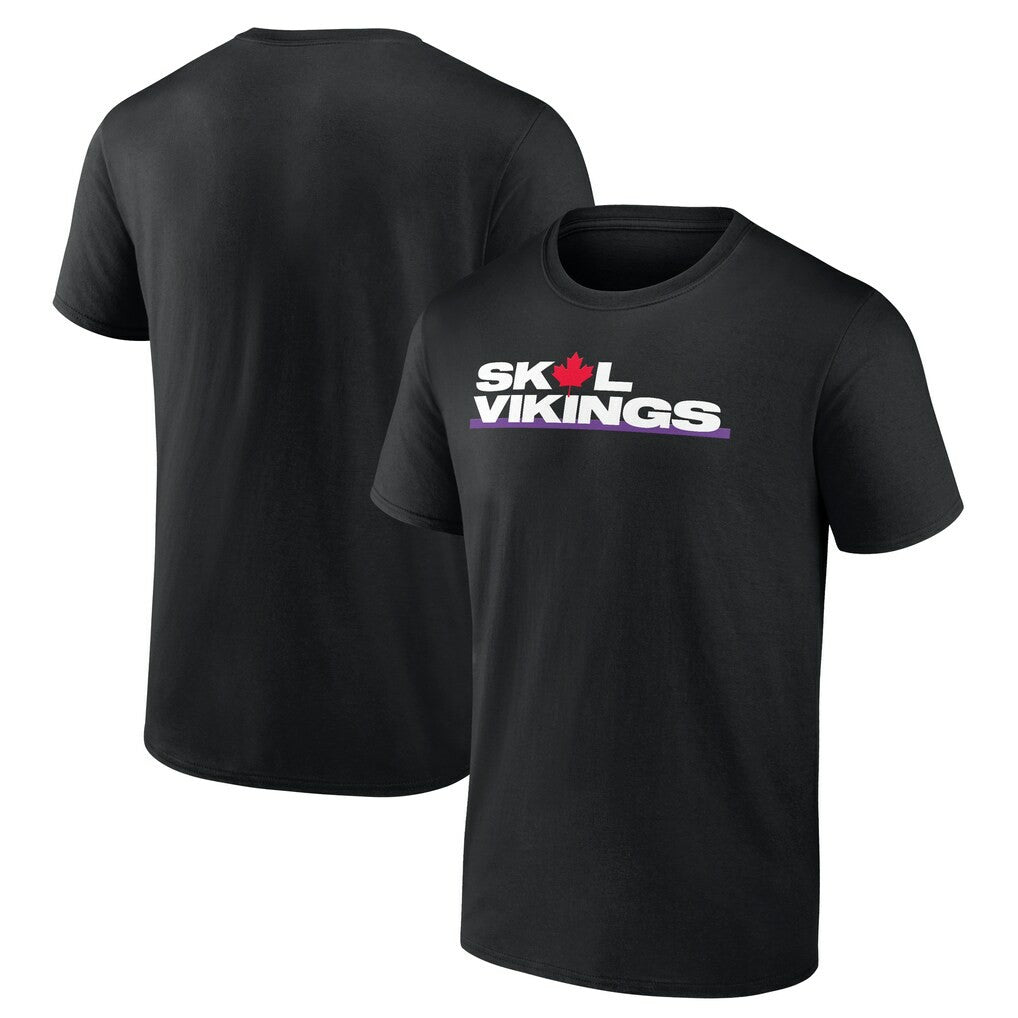 Minnesota Vikings Canada T-Shirt - Black on sale