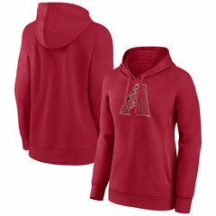 Arizona Diamondbacks Women's Distressed Team Pullover Hoodie Red