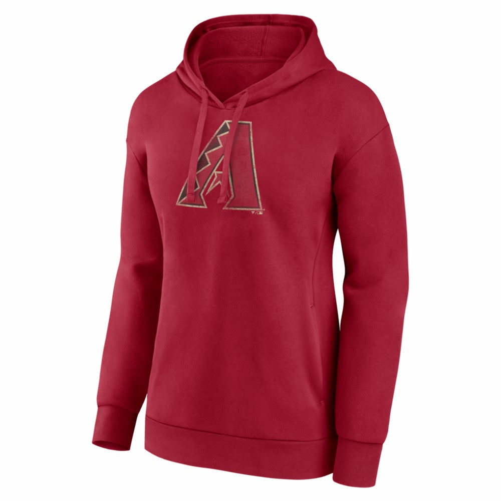 Arizona Diamondbacks Women's Distressed Team Pullover Hoodie Red