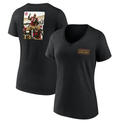 Bryant Young San Francisco 49ers Women's Hall of Fame V-Neck T-Shirt - Black outlet