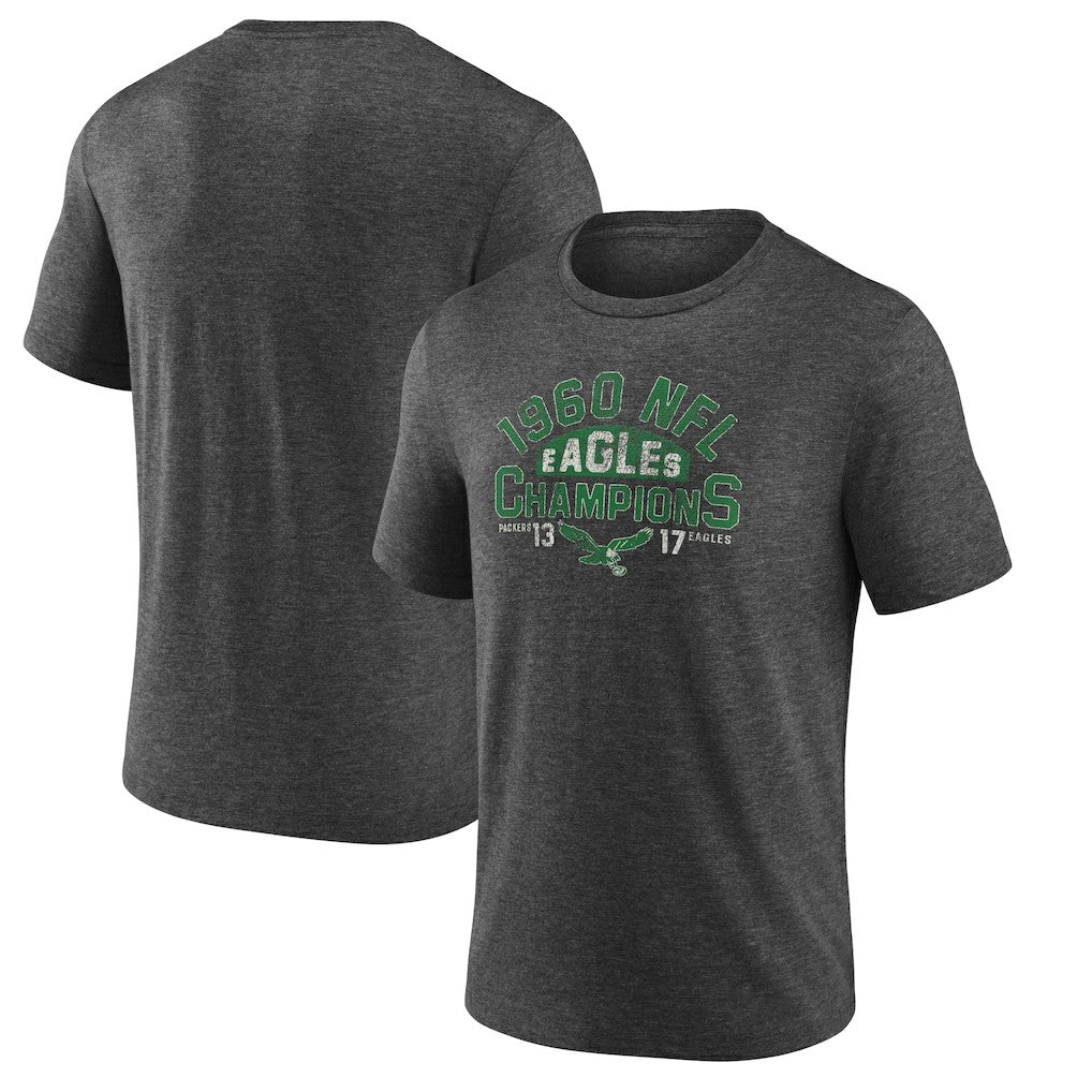 Philadelphia Eagles Old Fashioned Tri-Blend T-Shirt - Charcoal online