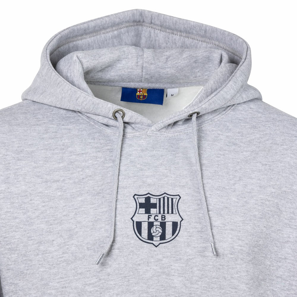 Barcelona Sport Design Sweden Streetwear Relaxed Pullover Hoodie - Heather Gray outlet