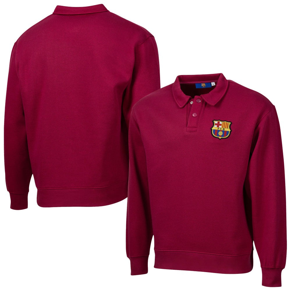 Barcelona Sport Design Sweden Retro Relaxed Fleece Sweatshirt - Red for sale