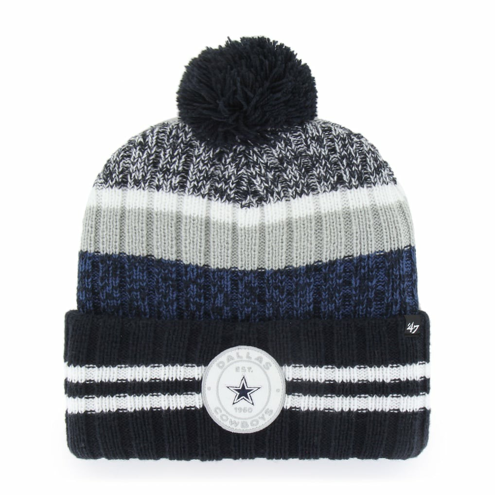 Dallas Cowboys '47 Quiver Cuffed Pom Knit Hat - Navy on sale