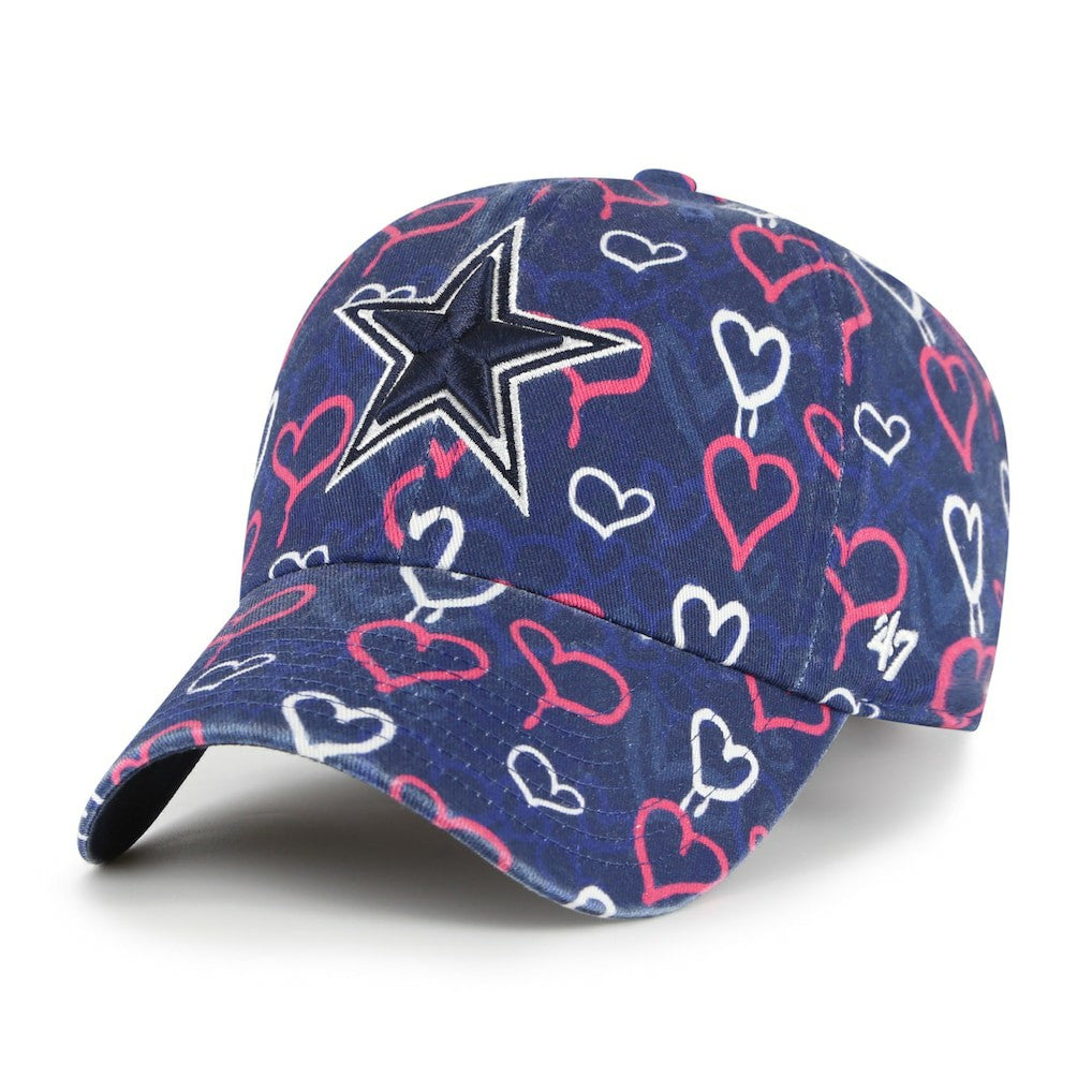 Dallas Cowboys '47 Girls Youth Mural Clean Up Adjustable Hat - Navy for sale