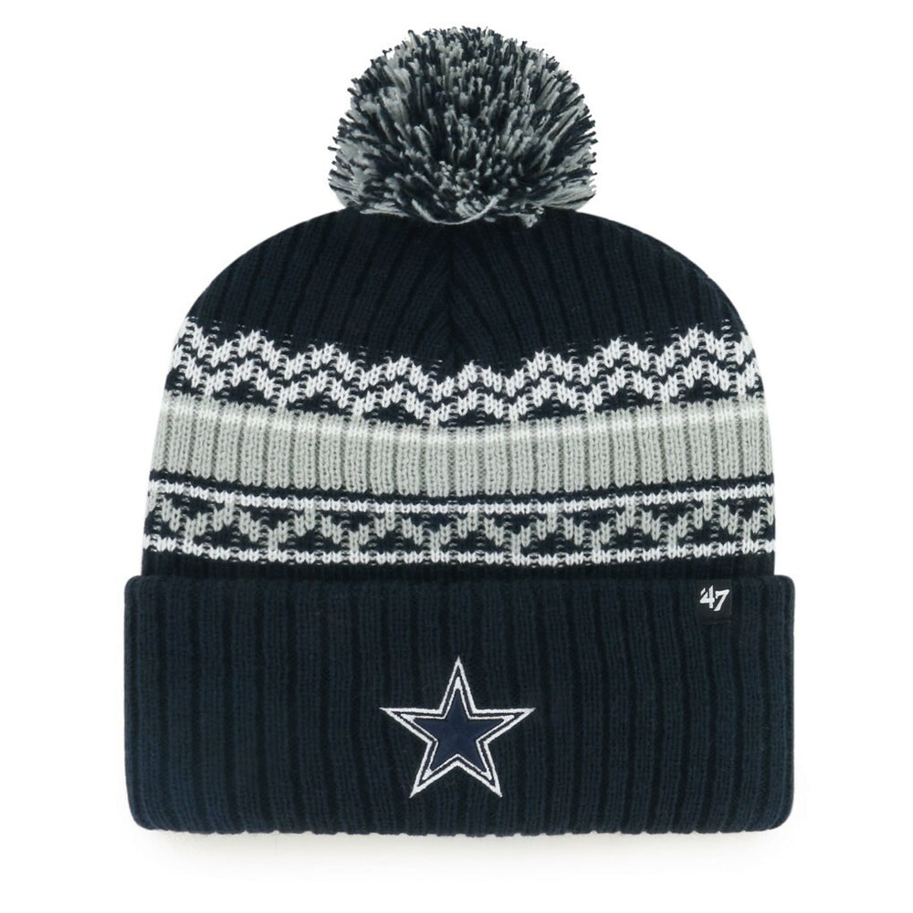 Dallas Cowboys '47 Youth Polar Vortex Cuffed Knit Hat with Pom - Navy online