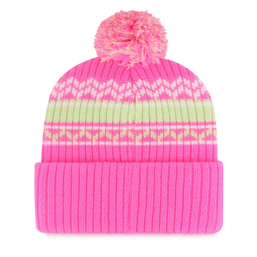 Dallas Cowboys '47 Girls Youth Polar Vortex Cuffed Knit Hat with Pom - Pink discount
