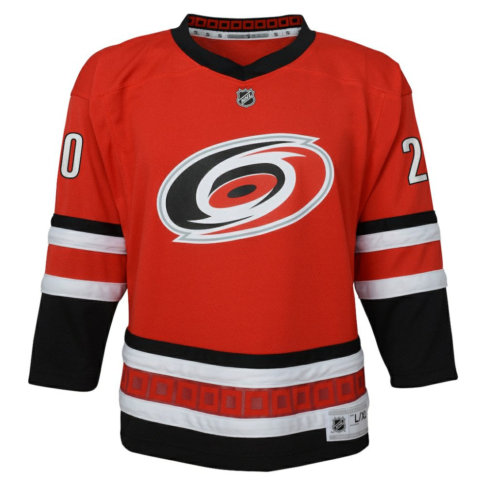 Sebastian Aho Carolina Hurricanes Outerstuff Youth Alternate Replica Jersey - Red Jerseys