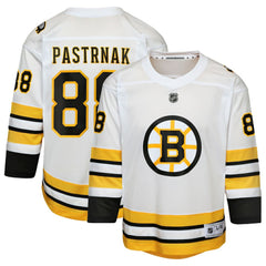 David Pastrnak Boston Bruins Youth Home Replica Player Jersey - White Jerseys