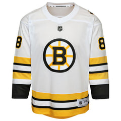 David Pastrnak Boston Bruins Youth Home Replica Player Jersey - White Jerseys