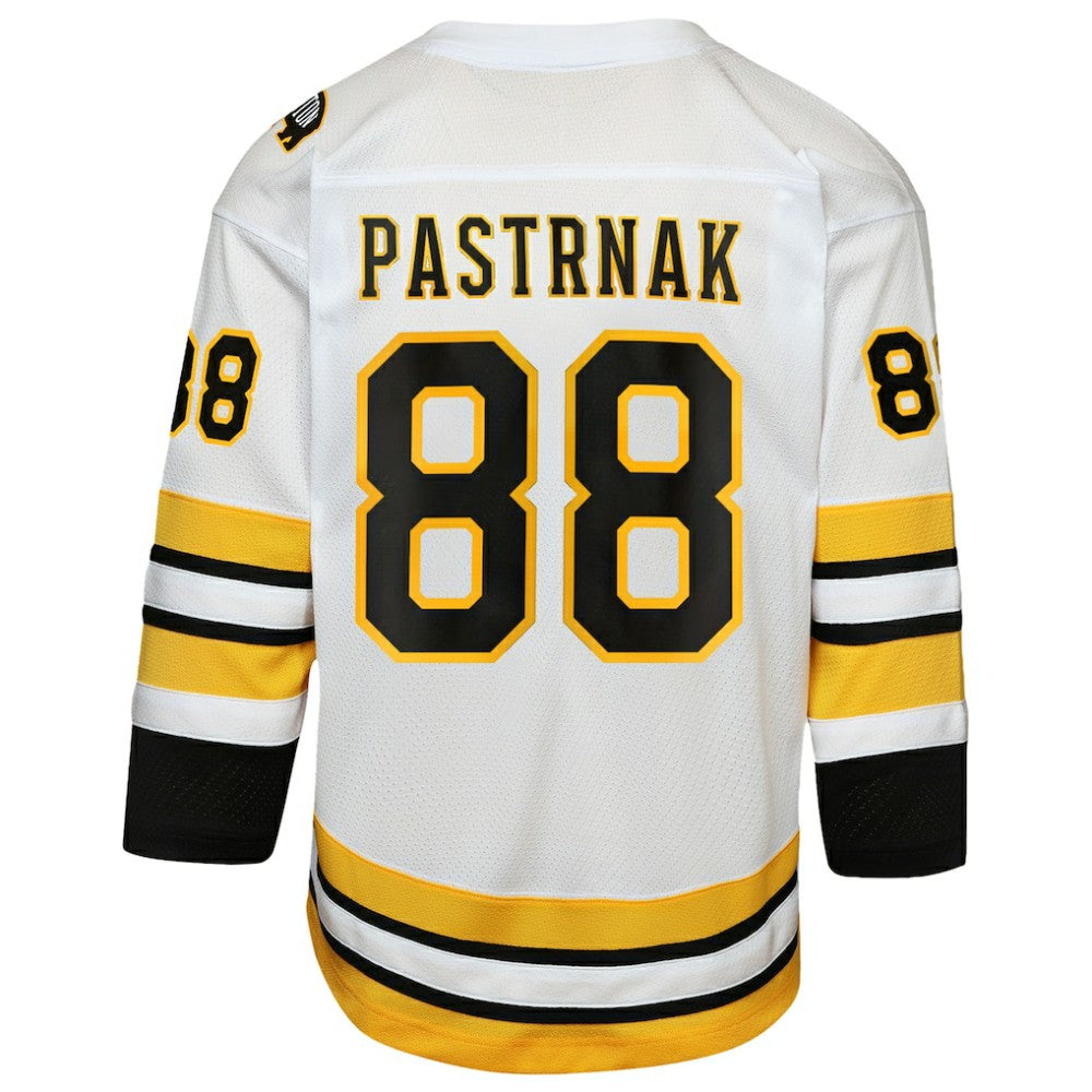 David Pastrnak Boston Bruins Youth Home Replica Player Jersey - White Jerseys