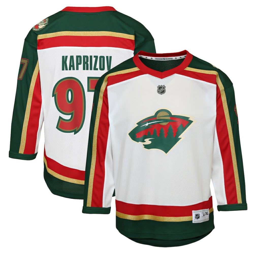 Kirill Kaprizov Minnesota Wild Youth 25th Anniversary Replica Player Jersey - White Jerseys