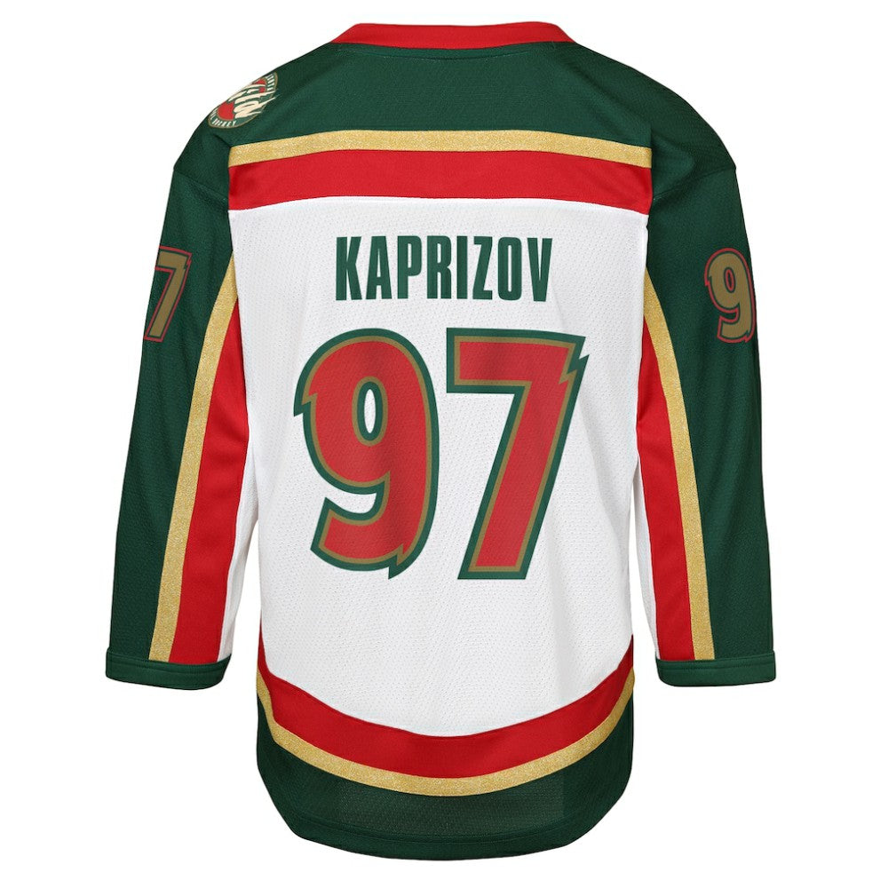 Kirill Kaprizov Minnesota Wild Youth 25th Anniversary Replica Player Jersey - White Jerseys