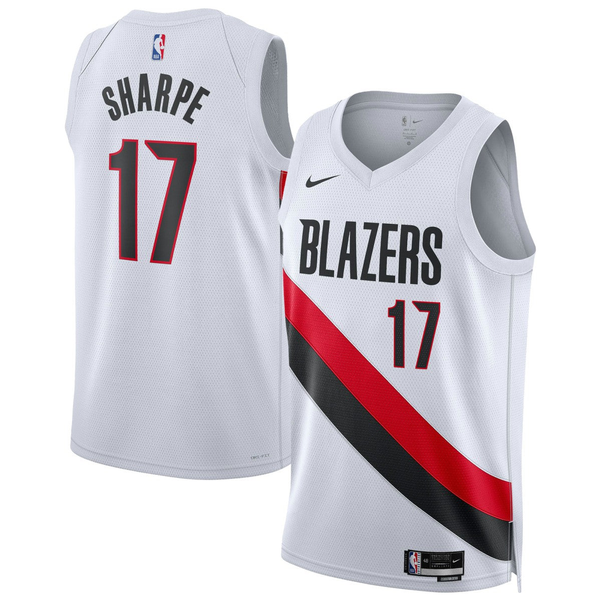Shaedon Sharpe Portland Trail Blazers Unisex Swingman Player Jersey - Association Edition - White on sale