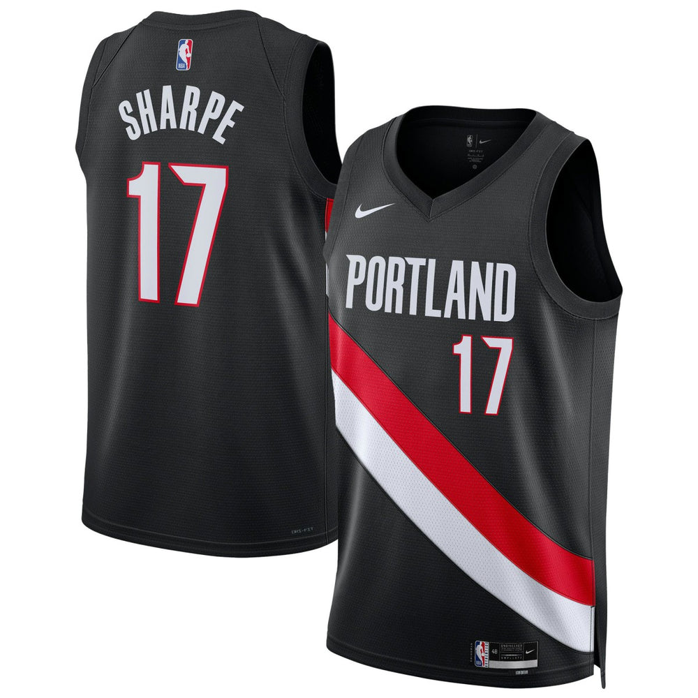 Shaedon Sharpe Portland Trail Blazers Unisex Swingman Jersey - Icon Edition - Black cheap