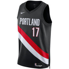 Shaedon Sharpe Portland Trail Blazers Unisex Swingman Jersey - Icon Edition - Black cheap