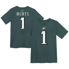 Jalen Hurts Philadelphia Eagles Preschool Player Name & Number T-Shirt - Midnight Green on sale