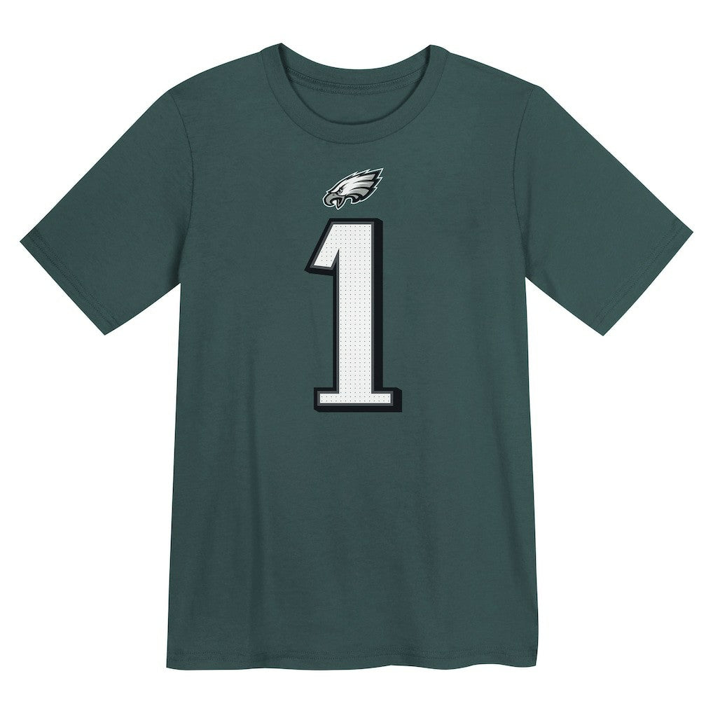 Jalen Hurts Philadelphia Eagles Preschool Player Name & Number T-Shirt - Midnight Green on sale