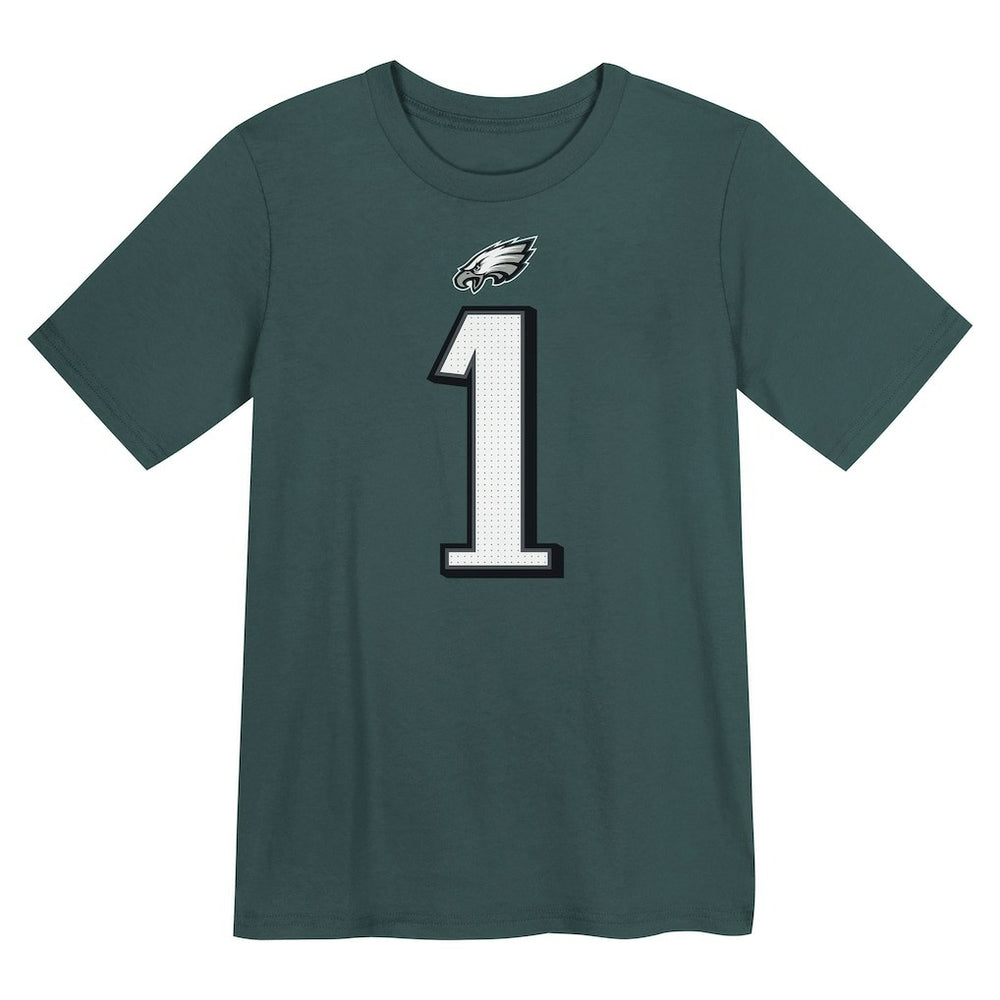 Jalen Hurts Philadelphia Eagles Preschool Player Name & Number T-Shirt - Midnight Green on sale