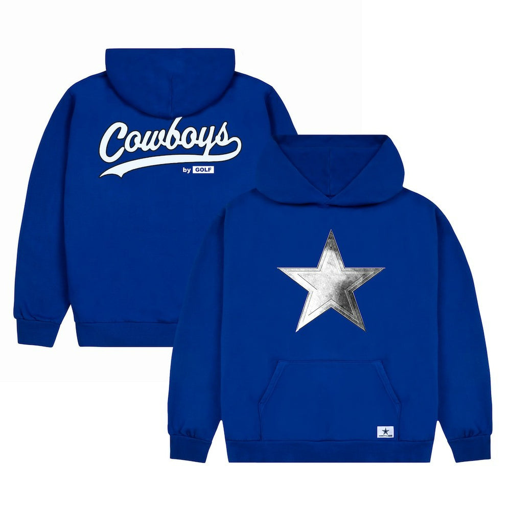 Dallas Cowboys GOLF WANG Cutout Pullover Hoodie - Royal for sale